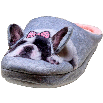 Niedliche Damen Pantoffeln Hund Katze mit 3D Ohren