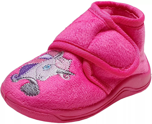 Kinderhausschuhe Einhorn pink